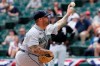 Seattle Mariners relief pitcher Hector Santiago throws against the Chicago White Sox during the third inning in the first baseball game of a doubleheader in Chicago, Sunday, June 27, 2021. (AP Photo/Nam Y. Huh)
