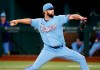 Texas Rangers starting pitcher Jordan Lyles throws to the plate against the Kansas City Royals during the fifth inning of a baseball game in Arlington, Texas, Sunday, June 27, 2021. (AP Photo/Ray Carlin)