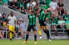 Austin FC forward Jon Gallagher (17) and forward Diego Fagundez (14) block out Columbus Crew forward Pedro Santos (7) as they vie for the ball during an MLS soccer match, Sunday, June 27, 2021, in Austin, Texas. (AP Photo/Eric Gay)