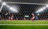 Austria's goalkeeper Daniel Bachmann looks the ball goes in the net after Italy's Federico Chiesa scores his side's opening goal during the Euro 2020 soccer championship round of 16 match between Italy and Austria at Wembley stadium in London, Saturday, June 26, 2021. (AP Photo/Frank Augstein, Pool)
