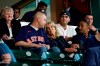 First lady Jill Biden attends baseball game between the Houston Astros and the Baltimore Orioles with members of the military and first responders at Minute Maid Park, in Houston, Tuesday, June 29, 2021. (AP Photo/Carolyn Kaster, Pool)