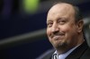 FILE - In this Saturday, Feb. 2, 2019 file photo, Newcastle coach Rafael Benitez smiles prior to the start of the English Premier League soccer match against Tottenham Hotspur at Wembley Stadium in London. Spanish coach Rafa Benitez has secured his latest return to the English Premier League, Wednesday June 30, 2021, signing a three-year contract as manager of Everton, the local rival of his longtime former club Liverpool. (AP Photo/Tim Ireland, File)