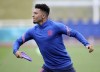 England's Jadon Sancho during a training session at St George's Park, Burton upon Trent, England, Thursday June 17, 2021. (Nick Potts/PA via AP)