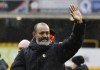 FILE - In this Sunday, May 23, 2021 file photo, Wolverhampton Wanderers' head coach Nuno Espirito Santo waves goodbye after their English Premier League soccer match against Manchester United at the Molineux Stadium in Wolverhampton, England. Tottenham’s chaotic search for a manager has ended with the hiring of Nuno Espirito Santo as Jose Mourinho’s successor on Wednesday, June 30. Nuno is quickly back in a Premier League job after leaving Wolverhampton at the end of last season, signing a two-year contract at Tottenham. (AP Photo/Rui Vieira, file)