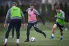 Vancouver Whitecaps fullback Ali Adnan (53) passes the ball while being challenged by defender Eric White (76) during the MLS soccer team's training camp in Vancouver, B.C., Tuesday, March 30, 2021. The Vancouver Whitecaps have parted ways with defender Ali Adnan following extended visa issues. THE CANADIAN PRESS/Darryl Dyck