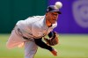Milwaukee Brewers relief pitcher Freddy Peralta delivers during the first inning of a baseball game against the Pittsburgh Pirates in Pittsburgh, Sunday, July 4, 2021. (AP Photo/Gene J. Puskar)