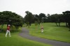 FILE - IN this Aug. 16, 2019, file photo, two golfers walk across the course during a test event at Kasumigaseki Country Club in Kawagoe, Japan, near Tokyo. Kasumigaseki is regarded as the most famous course in Japan. It opened in 1929 and features 36 holes for members. It hosted the precursor to the World Cup in 1957, which Japan won over the U.S. team of Jimmy Demaret and Sam Snead. (AP Photo/Jae C. Hong)