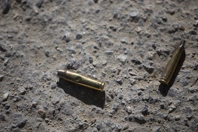 Ammunition casings lay on the ground near the entrance to the house of late Haitian President Jovenel Moise in Port-au-Prince, Haiti, Wednesday, July 7, 2021. Moïse was assassinated in an attack on his private residence early Wednesday, and First Lady Martine Moïse was shot in the overnight attack and hospitalized, according to a statement from the country’s interim prime minister. (AP Photo/Joseph Odelyn)