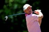 FILE - Alex Cejka, of Germany, tees off on the seventh hole during the final round of the Regions Tradition Champions Tour golf tournament in Hoover, Ala., in this Sunday, May 9, 2021, file photo. The PGA Tour Champions newcomer already has wins in two senior majors and will go for a third this week in the U.S. Senior Open at Omaha Country Club. (AP Photo/Butch Dill, File)