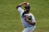 Minnesota Twins pitcher Michael Pineda throws against the Chicago White Sox in the first inning of a baseball game Wednesday, July 7, 2021, in Minneapolis. (AP Photo/Jim Mone)