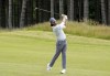 England's Tommy Fleetwood plays a shot on the 16th hole on day one of the Scottish Open at The Renaissance Club, North Berwick, Scotland, Thursday July 8, 2021. (Jane Barlow/PA via AP)