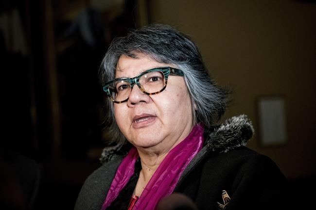 Ontario Regional Chief RoseAnne Archibald speaks with reporters before meeting with Ontario Premier Doug Ford at Queen's Park in Toronto, on Tuesday, June 4, 2019. RoseAnne Archibald of Ontario will be the first woman to serve as national chief of the Assembly of First Nations. THE CANADIAN PRESS/Christopher Katsarov