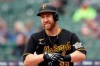 FILE - In this Thursday, April 22, 2021, file photo, Pittsburgh Pirates' Todd Frazier plays during a baseball game against the Detroit Tigers in Detroit, At 35 and close to the end of his baseball career, Frazier is on the U.S. Olympic team for the Tokyo Games. (AP Photo/Carlos Osorio, File)