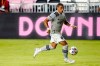 FILE - In this May 12, 2021, file photo, CF Montréal forward Erik Hurtado dribbles with the ball during the second half of an MLS soccer match against Inter Miami in Fort Lauderdale, Fla. CF Montreal traded Erik Hurtado to the Columbus Crew on Friday, July 9, 2021, for $200,000 in general allocation money, saying the fact the veteran American forward was not vaccinated played into the deal. Montreal sporting director Olivier Renard said the MLS team was “satisfied” with Hurtado’s work, but his “situation was problematic.” (AP Photo/Lynne Sladky, File)