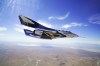 This May 29, 2018 photo made available by Virgin Galactic shows the company's VSS Unity on its second supersonic flight. After reaching nearly 50,000 feet (15,000 meters), Unity will be released from the specially designed aircraft Mothership Eve, and drop for a moment or two before its rocket motor ignites to send the craft on a steep climb toward space. (Virgin Galactic via AP)
