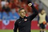 Canada head coach John Herdman celebrates after beating Cuba 6-0 in CONCACAF Nations League play at BMO Field in Toronto on September 7, 2019. THE CANADIAN PRESS/Cole Burston
