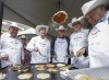 Alberta Premier Jason Kenney, second left, hosts a Stampede breakfast with visiting premiers, left to right, Doug Ford, of Ontario, Blaine Higgs, of New Brunswick, Scott Moe, of Saskatchewan, and Robert McLeod, of the Northwest Territories,in Calgary on July 8, 2019.THE CANADIAN PRESS/Jeff McIntosh