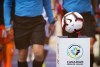 The game ball sits on a pedestal ahead of the inaugural soccer match of the Canadian Premier League between Forge FC of Hamilton and York 9 in Hamilton, Ont. on April 27, 2019. THE CANADIAN PRESS/Aaron Lynett