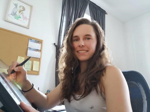 Genevieve Letourneau, a 2D effects artist on the new film 