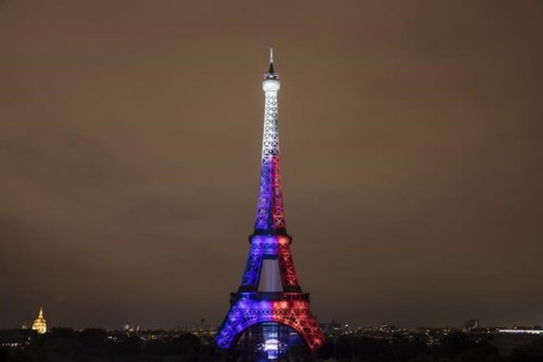 Fireworks illuminate the Eiffel Tower in Paris during Bastille Day celebrations late Wednesday, July 14, 2021. France celebrated its national holiday Wednesday with thousands of troops marching in a Paris parade, after last year's events were scaled back because of COVID-19 virus fears. (AP Photo/Lewis Joly)