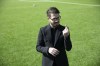 FILE - In this Dec. 27, 2020 file photo, Moshe Hogeg, the owner of Israel's Beitar soccer club, speaks in an interview at the team training ground in Jerusalem. Hogeg, said Thursday, July 15, 2021, that he has called off a friendly with Barcelona over its refusal to hold the match in contested Jerusalem. Israel captured east Jerusalem in the 1967 war, annexed it in a move not recognized internationally, and considers the entire city its capital. The Palestinians seek east Jerusalem as the capital of their future state, and the city's status is one of the thorniest issues in the decades-long conflict. (AP Photo/Ariel Schalit, File)