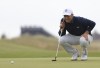 United States' Jordan Spieth putts on the 12th green during a practice round for the British Open Golf Championship at Royal St George's golf course Sandwich, England, Tuesday, July 13, 2021. The Open starts Thursday, July 15. (AP Photo/Ian Walton)