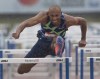 Damian Warner clears a hurdle on his way to winning the Men’s 110m hurdles final at the Canadian track and field Olympic trials, in Montreal, Saturday, June 26, 2021. Warner has always been able to pick his family out of the crowd at pivotal moments in his Olympic career. At the Tokyo Games, however, his family won't be there. THE CANADIAN PRESS/Ryan Remiorz