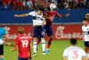 Vancouver Whitecaps forward Brian White (24) and FC Dallas midfielder Bryan Acosta (8) try to head the ball in second half MLS soccer action in Frisco, Texas, Sunday, July 4, 2021. Weathering the club's eight-game winless drought has been tough, but White said the pressure's also fuelling him as the club looks to turn its season around. THE CANADIAN PRESS/AP-Richard W. Rodriguez