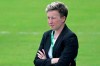 Canada head coach Bev Priestman watches players warm up before a SheBelieves Cup women's soccer match against Brazil in Orlando, Fla., on February 24, 2021. THE CANADIAN PRESS/AP, Phelan M. Ebenhack