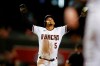 Arizona Diamondbacks' Eduardo Escobar celebrates hitting a two-run home run against the Pittsburgh Pirates during the fifth inning of a baseball game, Monday, July 19, 2021, in Phoenix. (AP Photo/Darryl Webb)