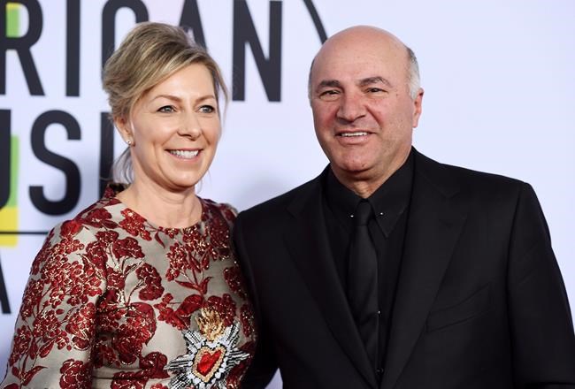 Linda O'Leary and Kevin O'Leary arrive at the American Music Awards at the Microsoft Theater in Los Angeles. Closing arguments are set to take place today at the trial of Linda O'Leary, who is charged in a 2019 boat crash that killed two people. THE CANADIAN PRESS/AP, Jordan Strauss/Invision
