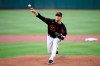 Baltimore Orioles starting pitcher Matt Harvey delivers during the first inning of a baseball game against the Washington Nationals, Saturday, July 24, 2021, in Baltimore. (AP Photo/Nick Wass)