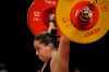 Maude G. Charron of Canada competes in the women's 64kg weightlifting event, at the 2020 Summer Olympics, Tuesday, July 27, 2021, in Tokyo, Japan. THE CANADIAN PRESS/AP/Luca Bruno