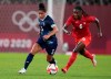 Canada's Deanne Rose, right, and Britain's Demi Stokes battle for the ball during a women's soccer match at the Tokyo Summer Olympic Games,&nbsp;in Kashima, Japan, Tuesday, July 27, 2021. Rose has signed with England's Reading FC. THE CANADIAN PRESS/AP-Fernando Vergara