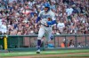 Los Angeles Dodgers' Chris Taylor (3) rounds third base to score a run on a single by Justin Turner against the San Francisco Giants during the third inning of a baseball game Wednesday, July 28, 2021, in San Francisco. (AP Photo/Tony Avelar)