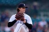 Detroit Tigers starting pitcher Casey Mize throws during the first inning of a baseball game against the Baltimore Orioles, Thursday, July 29, 2021, in Detroit. (AP Photo/Carlos Osorio)