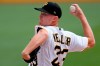 Pittsburgh Pirates starting pitcher Mitch Keller delivers during the second inning of a baseball game against the Philadelphia Phillies in Pittsburgh, Sunday, Aug. 1, 2021. (AP Photo/Gene J. Puskar)