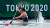 Andreanne Langlois of Canada competes in the women's kayak single 200m heat during the 2020 Summer Olympics, Monday, Aug. 2, 2021. It was a good first day on the water for Canada's canoe/kayak team at the Tokyo Olympics on Monday as three of five boats qualified for the semifinals at the Sea Forest Waterway. THE CANADIAN PRESS/AP-Darron Cummings