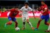 Costa Rica defender Ronald Matarrita (22) keeps control of the ball while under pressure from Canada forward Tajon Buchanan (12) as teammate Borges (5) looks on in first half&nbsp; 2021 CONCACAF Gold Cup quarterfinals soccer action&nbsp;in Arlington, Texas, Sunday, July 25, 2021. THE CANADIAN PRESS/AP-Brandon Wade