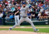FILE - Toronto Blue Jays starting pitcher John Axford throws against the Chicago White Sox during the first inning of a baseball game in Chicago, in this Saturday, July 28, 2018, file photo. Reliever John Axford’s comeback attempt is taking a detour from Toronto to Milwaukee, where the right-hander started his major league career. Brewers president of baseball operations David Stearns announced Monday, Aug., 2, 2021, the team had acquired the 38-year-old Axford from the Blue Jays for cash considerations. (AP Photo/Nam Y. Huh, File)