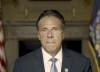 In this image taken video provided by Office of the NY Governor, New York Gov. Andrew Cuomo makes a statement on a pre-recorded video released, Tuesday, Aug. 3, 2021, in New York. An investigation into New York Gov. Andrew Cuomo has found that he sexually harassed multiple current and former state government employees. State Attorney General Letitia James announced the findings Tuesday. (Office of the NY Governor via AP )