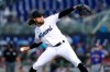 Miami Marlins starting pitcher Nick Neidert throws during the fourth inning of the team's baseball game against the New York Mets, Tuesday, Aug. 3, 2021, in Miami. (AP Photo/Lynne Sladky)
