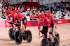 Team Denmark competes during the track cycling men's team pursuit at the 2020 Summer Olympics, Wednesday, Aug. 4, 2021, in Izu, Japan. (AP Photo/Christophe Ena)