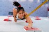 Alannah Yip, of Canada, during the speed qualification portion of the women's sport climbing competition at the 2020 Summer Olympics, Wednesday, Aug. 4, 2021, in Tokyo, Japan. THE CANADIAN PRESS/AP/Tsuyoshi Ueda/Pool Photo via AP