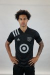 Canadian Tajon Buchanan of the New England Revolution wears his MLS jersey in an undated handout photo. The 22-year-old winger from Brampton, Ont., who plays for the New England Revolution, was one of two picks by commissioner Don Garber for the Aug. 25 all-star game against a Mexican league all-star side at Banc of California Stadium in Los Angeles. THE CANADIAN PRESS/HO-Major League Soccer, *MANDATORY CREDIT*
