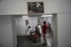 Nurses attend people who will be given a shot of the Cuban Abdala vaccine for COVID-19 at a cultural center being used as a vaccination center during the new coronavirus pandemic in Havana, Cuba, Monday, Aug. 2, 2021. (AP Photo/Ramon Espinosa)