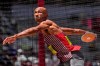 Damian Warner, of Canada, competes in the decathlon discus throw at the 2020 Summer Olympics, Thursday, Aug. 5, 2021, in Tokyo. THE CANADIAN PRESS/AP-David J. Phillip