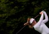 Brooke Henderson, of Canada, watches her tee shot on the second hole during the first round of the women's golf event at the 2020 Summer Olympics, Wednesday, Aug. 4, 2021, at the Kasumigaseki Country Club in Kawagoe, Japan. THE CANADIAN PRESS/AP/Matt York