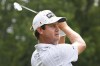 Harris English hits on the 11th hole during the second round in the World Golf Championship-FedEx St. Jude Invitational tournament, Friday, Aug. 6, 2021, in Memphis, Tenn. (AP Photo/John Amis)