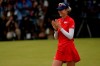 Nelly Korda, of the United States, right, celebrates after winning the gold medal on the 18th hole during the final round of the women's golf event at the 2020 Summer Olympics.during the final round of the women's golf event at the 2020 Summer Olympics, Saturday, Aug. 7, 2021, at the Kasumigaseki Country Club in Kawagoe, Japan. (AP Photo/Matt York)